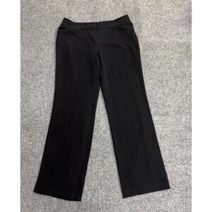 Jones New York Women’s Size 10 Stretch Straight Black Trouser